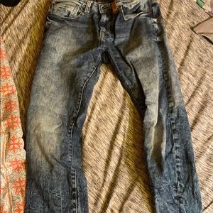 Mens buckle, outpost maker jeans